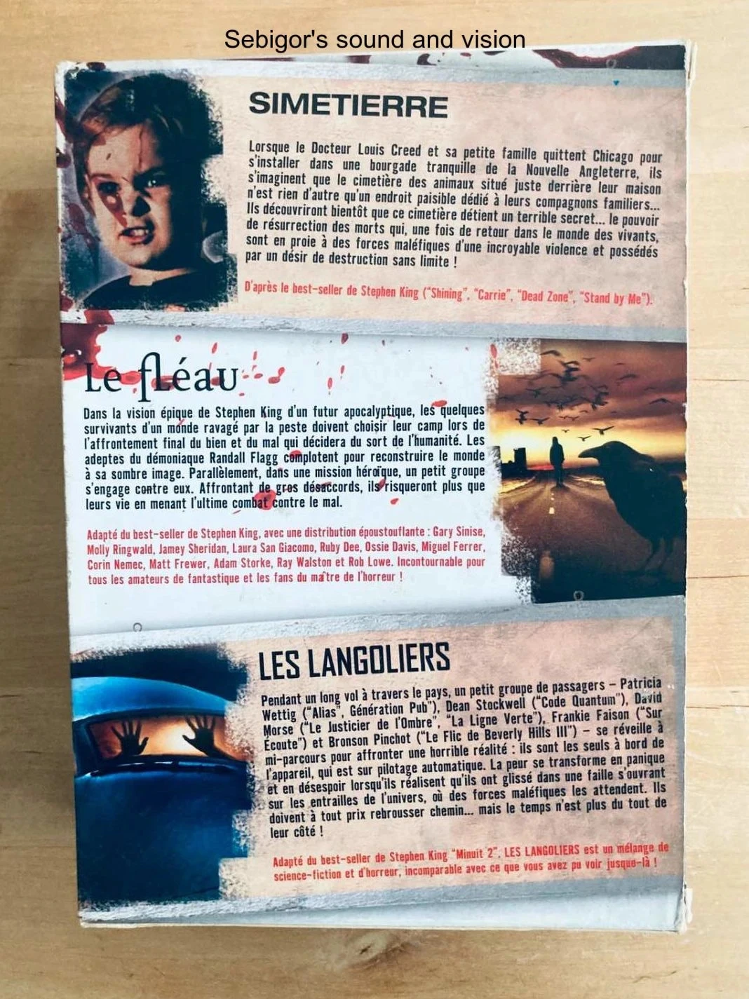 Coffret 3 DVD Stephen King. – photo 2